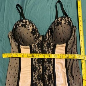 Black and Tan Corset